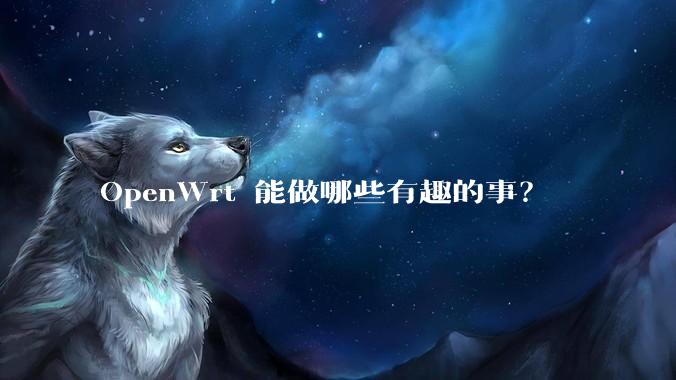 OpenWrt 能做哪些有趣的事？